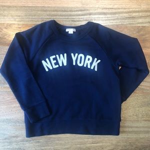 JCrew Girls’ New York Cotton Sweatshirt